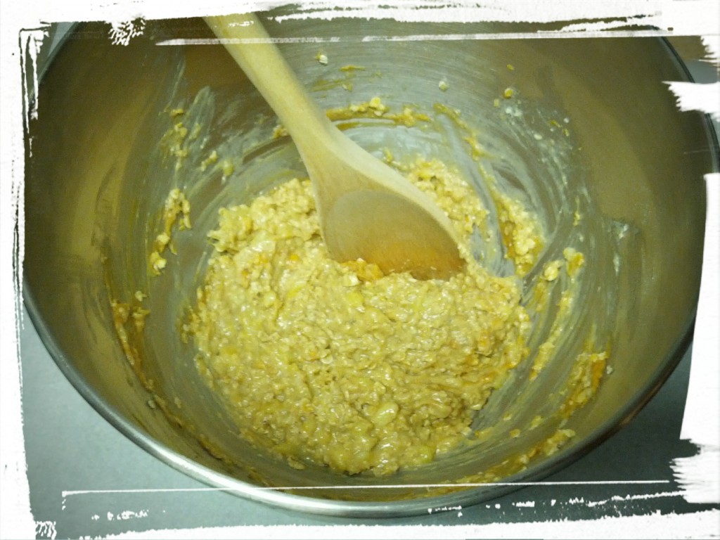 The delicious gruel-like batter. 