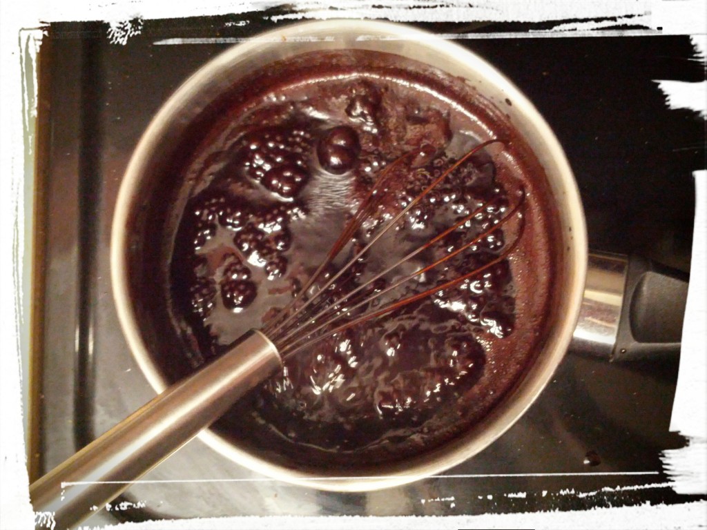 Bubbling chocolate...be still my heart! 