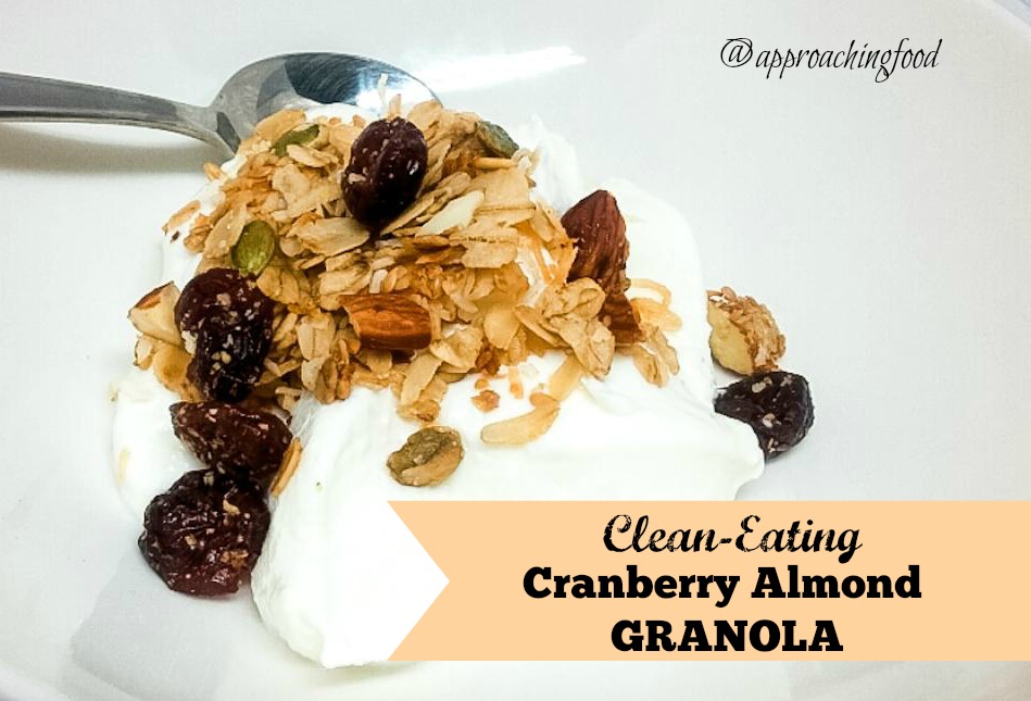 Delicious yet healthy granola with homemade Greek Yoghurt! Yum!