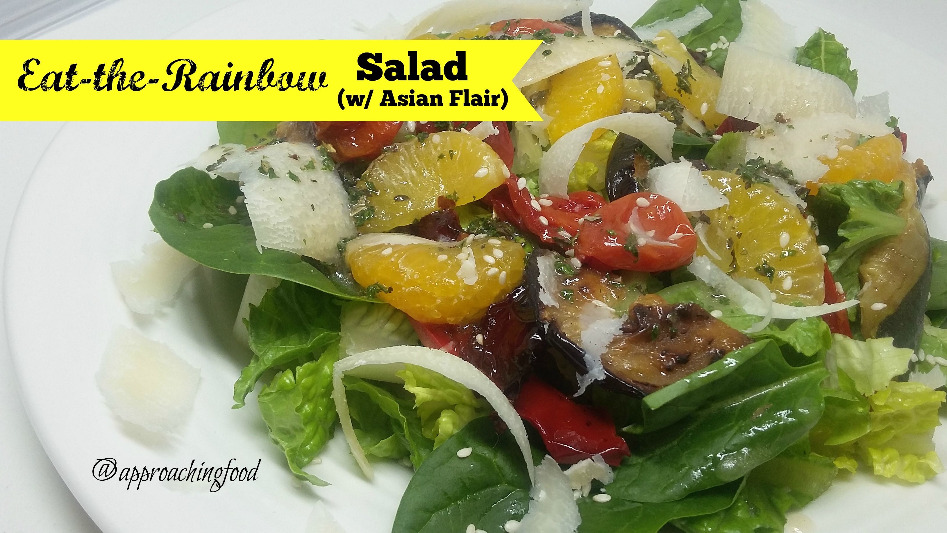 Salads I Have Known & Loved: Eat-the-Rainbow Roast Veggie Salad, with