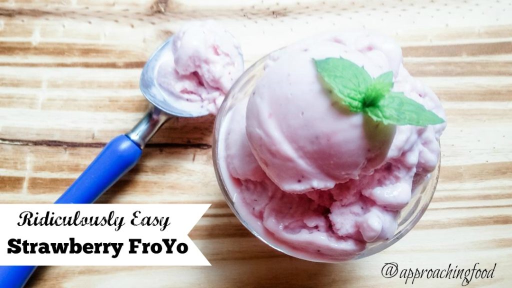 Luscious scoops of low-fat, preservative-free Stawberry FroYo!