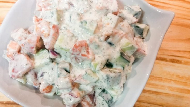 CREAMY Fire and Ice Salad, Plus My Veggies For The Week