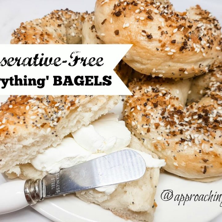 everything bagel with cream cheese