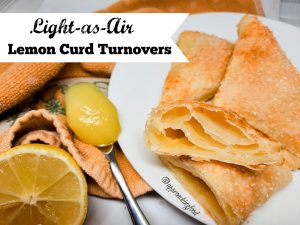 Luscious and flaky lemon curd turnovers