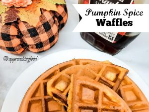 Fluffy waffles full of real pumpkin and spice!